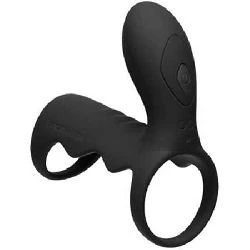 jaula para el pene con vibracion y control remoto negro