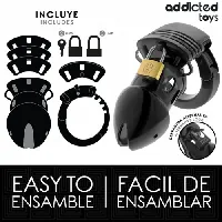 jaula para pene 75 cm chastity depths - detalle 3