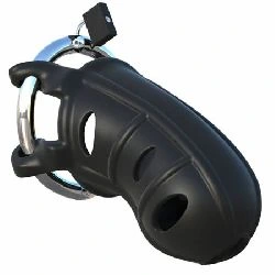 jaula para pene extreme silicona negro