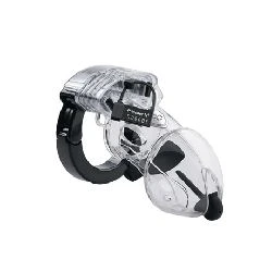 jaula para pene transparente con electroestimulacion Mystim