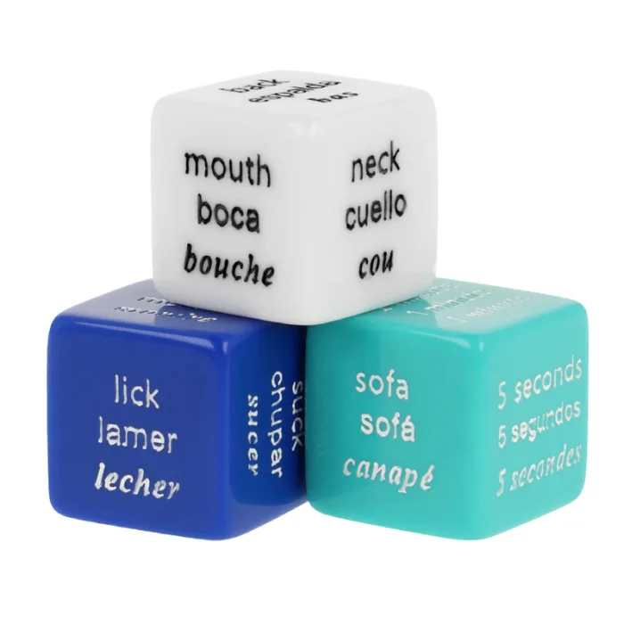 JUEGO DE DADOS ERÓTICOS ES/FR/EN - detalle 3