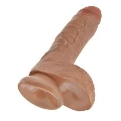 consolador real con testiculos de 20.5 centimetros mulato - detalle 3