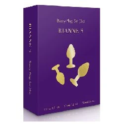 kit de plugs anales brillantes transparentes rianne s - detalle 2