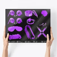 kit sexual bondage de 10 piezas purpura - detalle 6