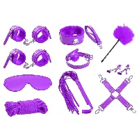 kit sexual bondage de 10 piezas purpura - detalle 7
