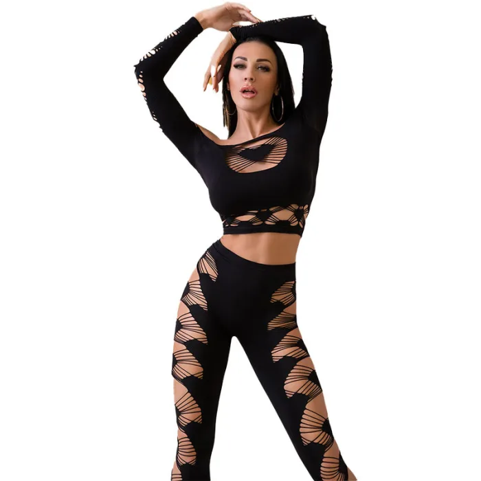 Leggins Negro Cr 4436 y Top