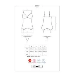 corset de encaje negro leticia obsessive - detalle 3