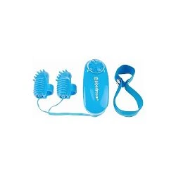 Mini vibradores para dedos azul Neon - detalle 3