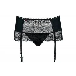liguero negro miamor garter belt obsessive - detalle 3
