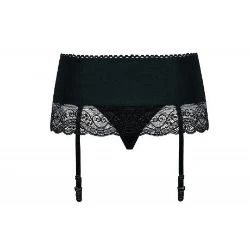 liguero negro miamor garter belt obsessive - detalle 4