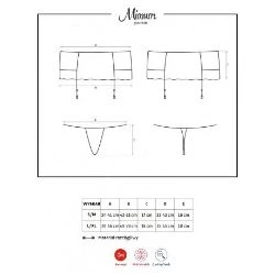 liguero negro miamor garter belt obsessive - detalle 5