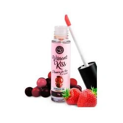 lip gloss vibrante kiss sabor chicle de fresa - detalle 2