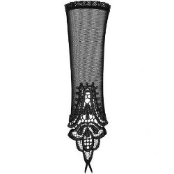 guantes negros con encaje luiza - detalle 2