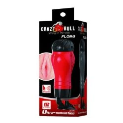 masturbador de vagina con base y voz crazy flora - detalle 7