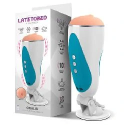 masturbador masculino con vibración usb y succión - detalle 4