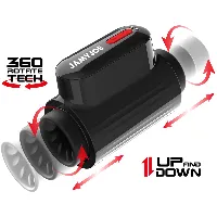 masturbador turbo con empuje y rotación vortex - detalle 6