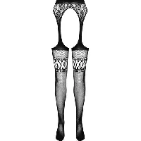 medias sexis con liguero negro s026 - detalle 3