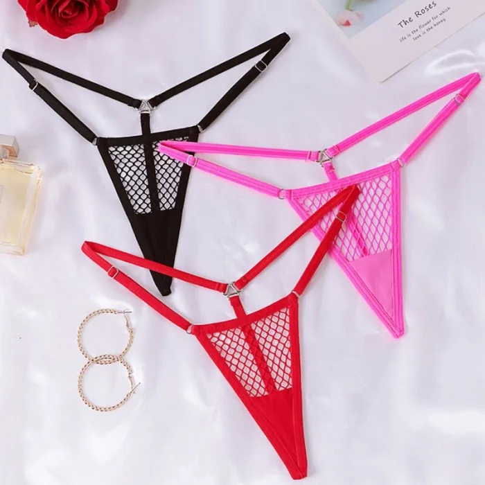 MICRO TANGA REJILLA CR 4856 NEGRO - detalle 3