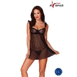 picardias milagros chemise y tanga negro