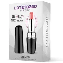 mini vibrador pintalabios negro viblips latetobed - detalle 3