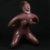 muneca hinchable negra cowgirl style - detalle 4