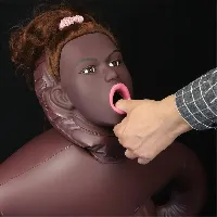 muneca hinchable negra cowgirl style - detalle 8