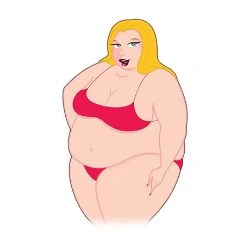 muñeca hinchable barata gordita de 66 centimetros - detalle 3
