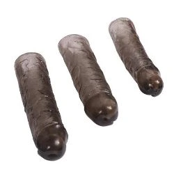 pack 3 fundas para el pene alex color negro - detalle 2