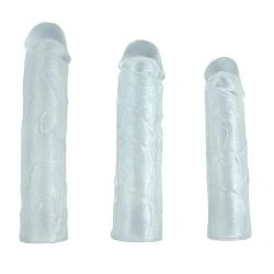 pack 3 fundas para el pene alex transparente