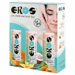 pack aceites masaje caramelo vainilla y coco eros 50 ml