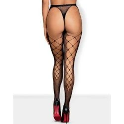 pantys negros con abertura obsessive S233 - detalle 2