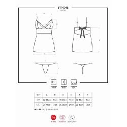 picardias chemise y tanga negro 817 che 1 obsessive - detalle 3