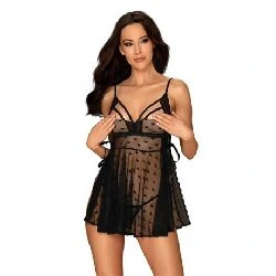 picardias heartia babydoll negro