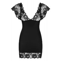 picardias chemise negro obsessive - detalle 2