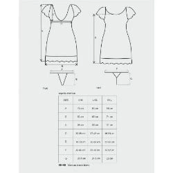 picardias chemise negro obsessive - detalle 4