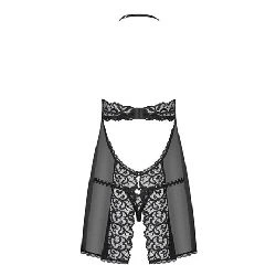 picardias joylace babydoll semi transparente negro - detalle 4