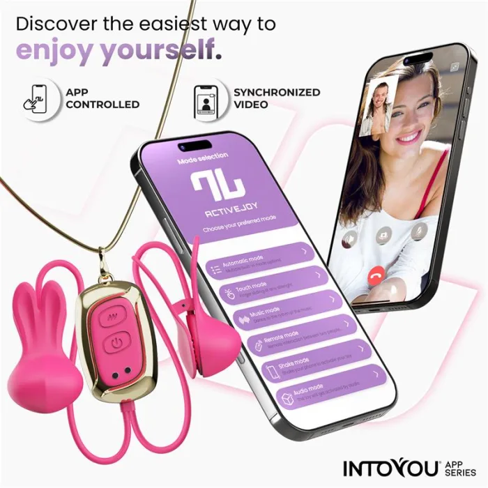 Pinzas Para Pezones Con Vibracion Control Y Collar Con App - detalle 5