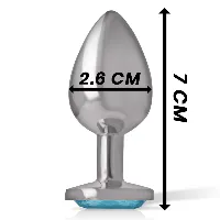 plug anal azul aluminio talla s - detalle 4
