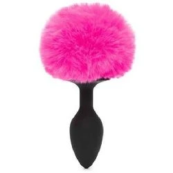 plug anal con cola color rosa pequeño