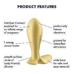 plug anal con vibracion app satisfyer connect intensity - detalle 4