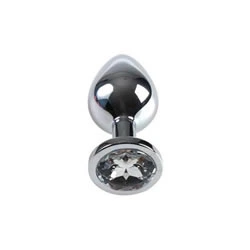 plug anal metal pequeno transparente secret play - detalle 2