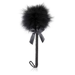 plumas estimuladoras con lazo 25 cm negro