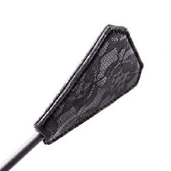 fusta con plumas y encaje 56 cm negro - detalle 3