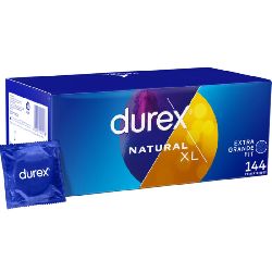 caja de 144 preservativos naturales durex