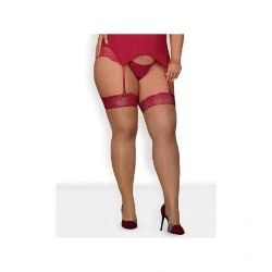 medias rosalyne rojo obsessive - detalle 2