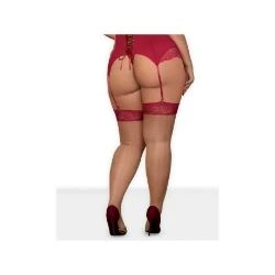 medias rosalyne rojo obsessive - detalle 4