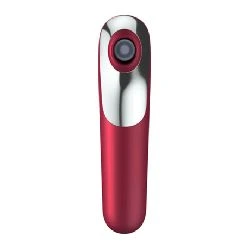 satisfyer dual love vibrador y succionador rojo - detalle 4