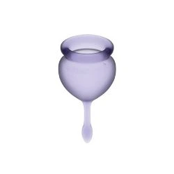 copa menstrual satisfyer feel good morado - detalle 2