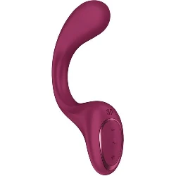 satisfyer vibrador conejito punto g burdeos