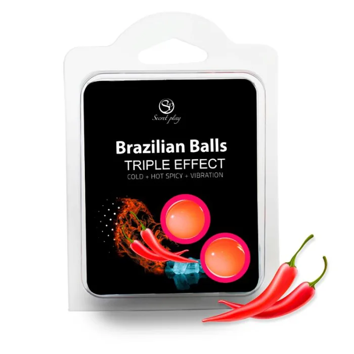 Set 2 Brazilian Balls Triple Efecto